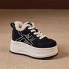 Thick-soled invisible height increase cm autumn new lace-up casual sneakers