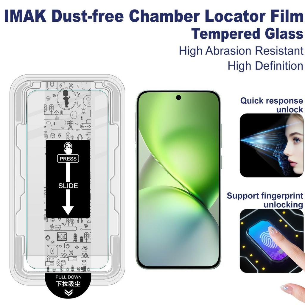 IMAK H Series For vivo X200 Pro mini 5G Tempered Glass Screen Protector Dust-free Installation Film (Fingerprint Unlock)
