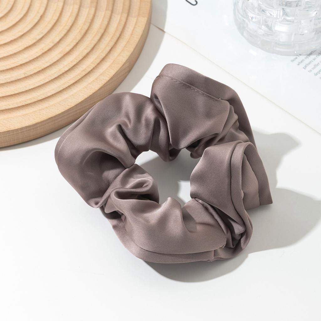 Vintage Silk Satin Hair Scrunchies Elastic Hair Bands Solid Color Women Girls Headwear Ponytail Ties Rope Hair Accessories