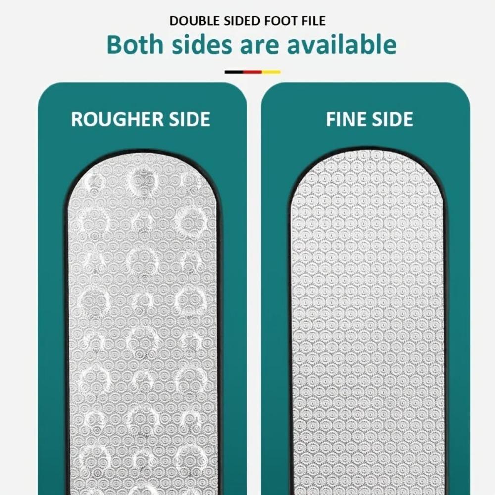 High-Quality 304 Stainless Steel Foot File, Double Sided Callus Remover for Dead Skin, Professional Pedicure Tool
