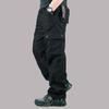 Autumn and Winter Thick Casual Pants Men's Plus Size Overalls Cotton Casual Pants Men