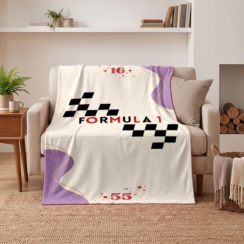 Formula 1 Soft Warm Flannel Blankets Comfortable Blanket for Home Decoration Gifting