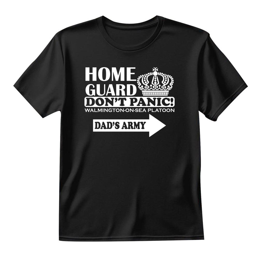 Dont Panic Dads Army TShirt Home Guard Tribute Cosplay Unisexs Gift Tshirt Unisex