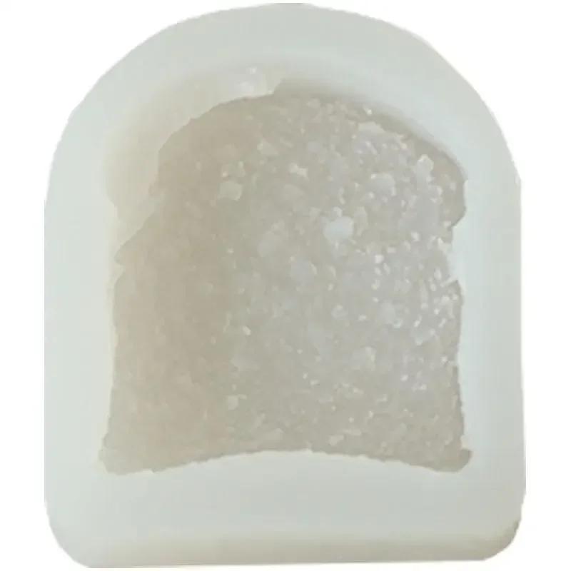 Toast Silicone Mold Handmade DIY Small Toast Slice Mold for Making Scented Candles