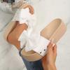 Fashion Shoes Female 2025 New Open Toe Women's Slippers Fashion Outdoor Butterfly-knot Summer Rivet Best Seller Solid Platform Slippers