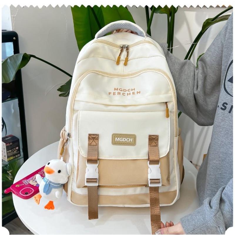 2025 New Fashion Casual School Bag for Girls and Boys Contrast Large Capacity Book Bag Student Computer Bag Outdoor Travel Backpack