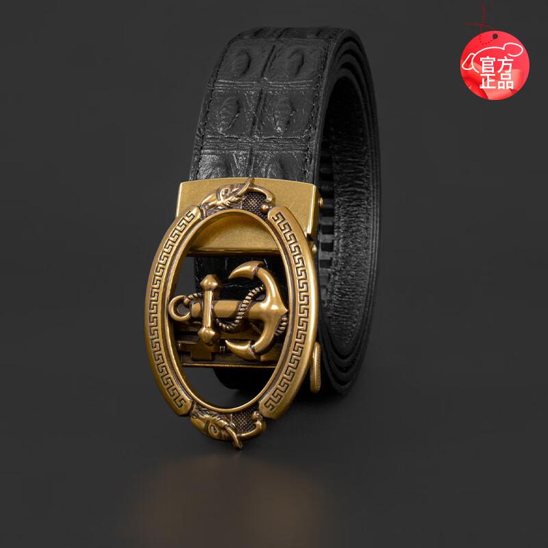 

Мужской ремень COW из натуральной кожи с узором под крокодила, с автоматической пряжкой 120cm Adjustable
