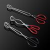 Stainless Steel Scissor-Type Charcoal and Food Tongs for Outdoor Barbecue