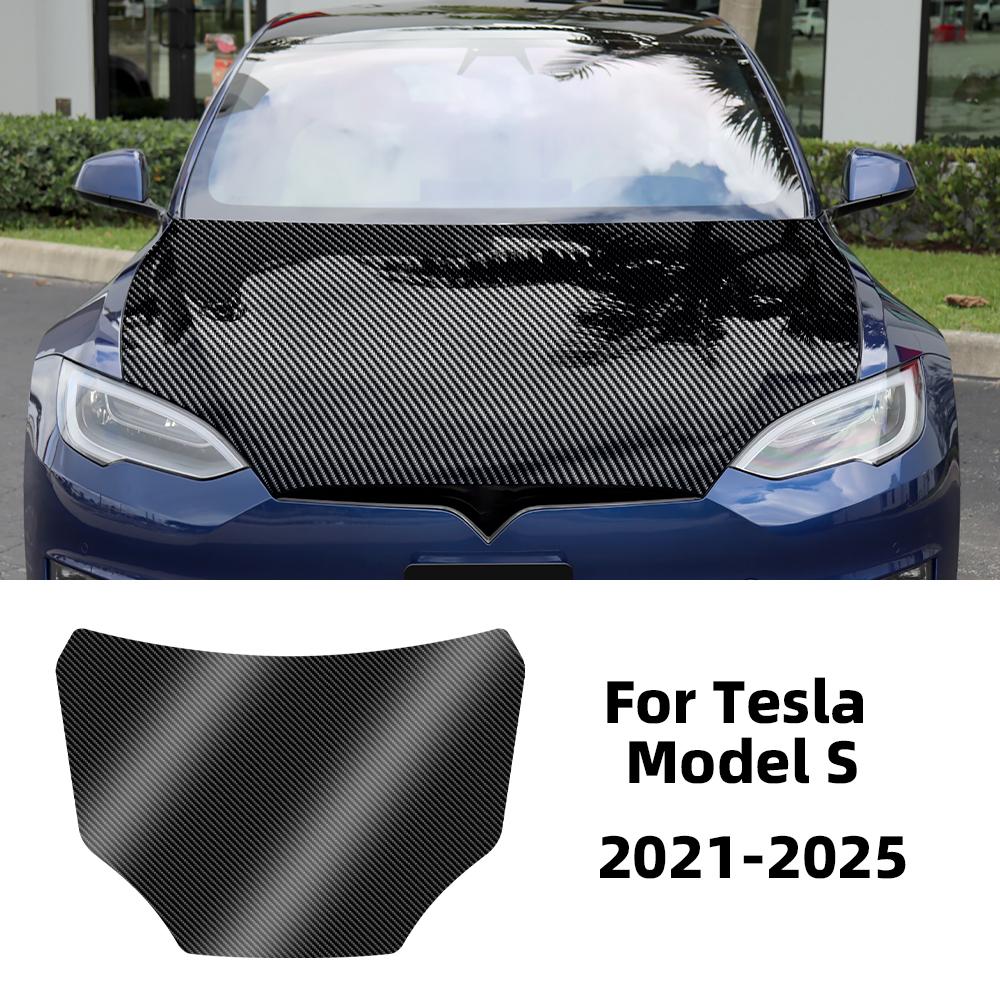 Carbon Fiber Pattern PPF Car Paint Protection Engine Film Trim for Tesla Model X Model S 2016-2018 2019 2020 2025 2025 2025 2025
