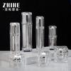 Acrylic Crystal Cream Jars 15/30/50g & Pump Bottles 30/50/100ml, Refillable Cosmetic Containers for Lotion Serum Face Cream