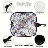 2D-Vintage Floral Printed Protective Sunglasses Case, Elegant Botanical Pattern Eyeglasses Storage Pouch, Lightweight Portable Eyewear Holder for Dail