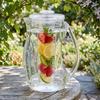 Pitcher with Strainer Large Capacity Infuser Shatterproof Water Carafe
