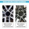 24pcs 17mm Black Wheel Nut Cover Lock Bolt Cover Abs Plastic Strip Disassembly Tool Dust Cover Suitable For Volkswagen Models