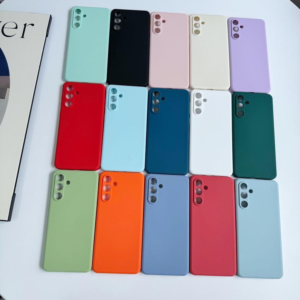 Suitable for Samsung S25 A52 A16 A05S All-inclusive Straight Edge Rubik's Cube Imitation Liquid Silicone A06 Mobile Phone Case