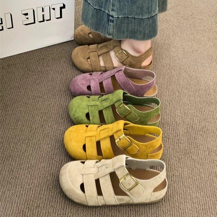 With skirt sandals, fairy wind breathable non-slip shoes, summer new hollow Roman shoes