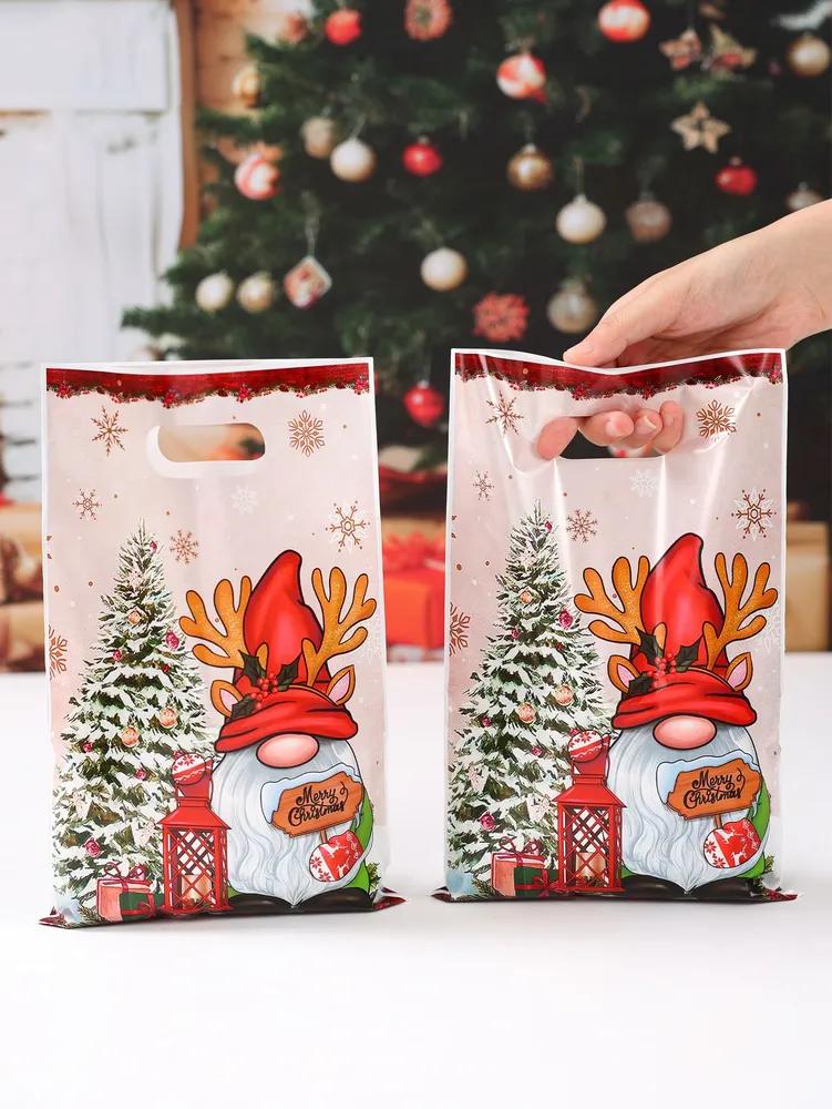 New year gift bag with handles, 16.5 * 25 cm