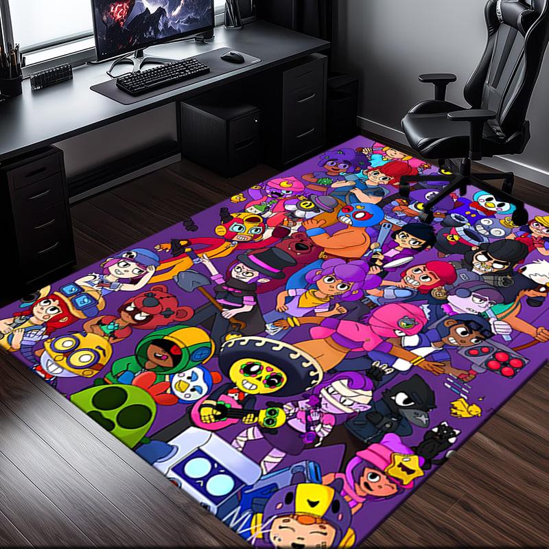 1PC Brawl Game  Rug for Livingroom,Bedroom, Palyroom, Chair Rug, Area Rug, Game Carpet, Large Size Rug Fan Christmas Gift