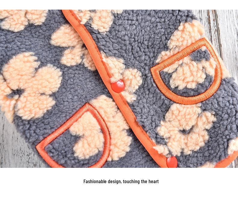 Sunflower Corgi Dachshund Lambswool Vest: Autumn/Winter Short-Legged Dog Clothing with Velvet