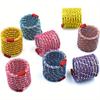 Interactive Colorful Mesh Spring Cat Toys Bouncy Spiral Cat Springs for Indoor Cats Toys Cat Supplies