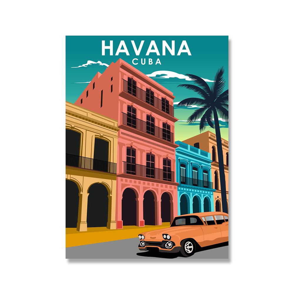 Venice Berlin Houston Travel Canvas Painting Sydney Wall Art Nordic Posters and Prints Wall Pictures for Living Room Decor