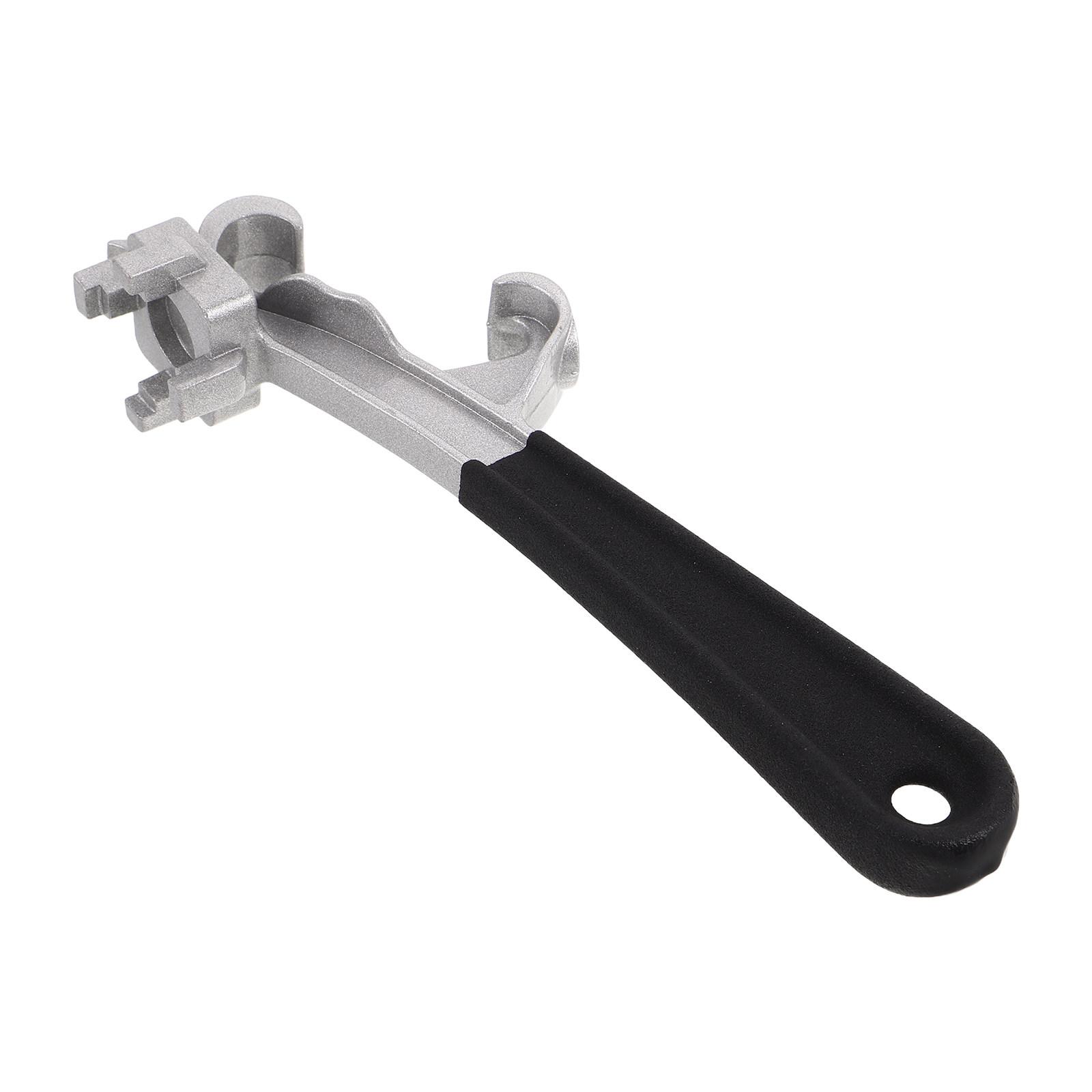 Drum Bung Wrench Universal Drum Opener Tool for Oil Barrels Paint Can Manual Lid Opener for Warehouse Workshop Home Projects чёрный