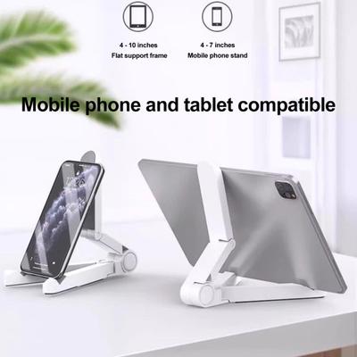 Plastový držák na tablet Přenosný cestovní Protiskluzový Nastavitelný Skládací Univerzální Stolní stojánek na tablet a mobilní telefon Příslušenství pro telefon a tablet