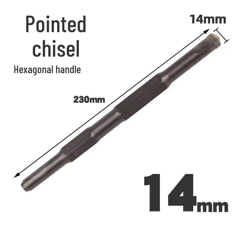 Elektryczny zestaw dłut udarowych: Uchwyt sześciokątny i kwadratowy, Szpiczaki i płaskie dłuta do rowkowania betonu i ścian