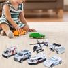 1:64 Alloy Car Toy Simulation Ambulance Vehicle Model Children Kid Car Model Toy6pcs Ambulance