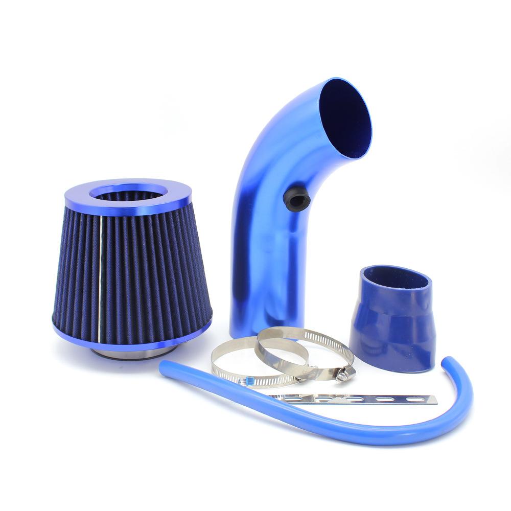 76mm Universal Car Cold Air Intake System Turbo Induction Pipe Tube Kit With Air Filter High Flow Performace Air Filter Inlet