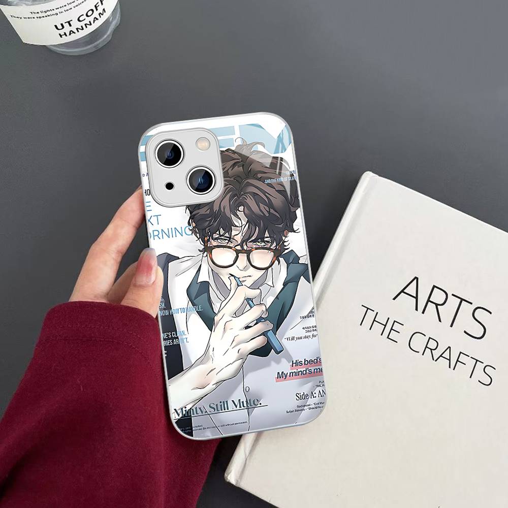 Nerd Project Bl Anime For iPhone 14 13 12 Mini 11 Pro XS Max X XR 14 Plus Tempered Glass Cover