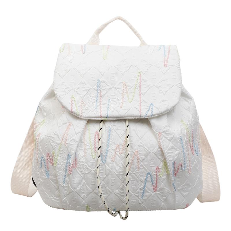 Women's Lightweight Sports Backpack Colorful Embroidered Backpack