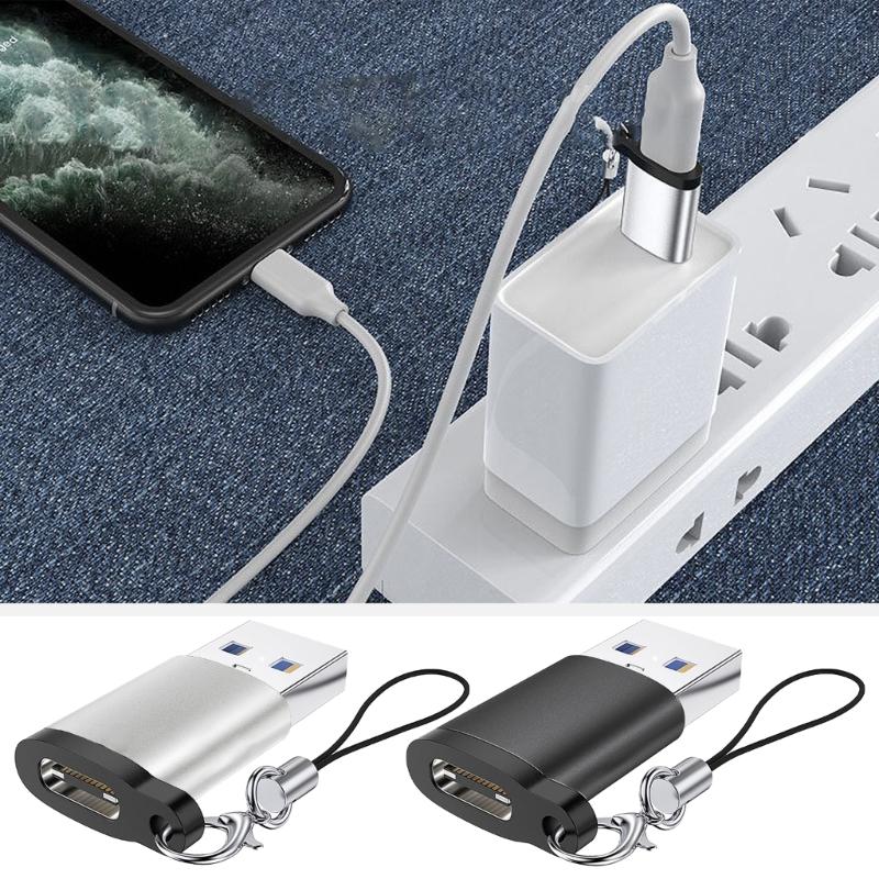 Short USB C To USB Adapters USB Type C Female To USB3.0 Male Adapters Connectors Charger Adapters for Phone Laptops