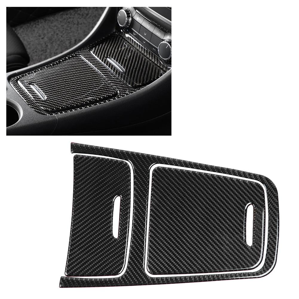 Centraal Bedieningspaneel, Koolstofvezel Middenconsolepaneel Cover Trim voor A-Klasse CLA GLA 2013-2019 Linkshandig