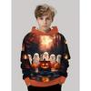 Kids Halloween Sweatshirt Boys Girls Pumpkin Head Elements 3D Print Hoodies Autumn Winter Fashion Pullover Children Clothes