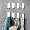 1/6PCS Kitchen Bathroom Wall Hanger Hook Small Stainless Steel Bathroom Organizer Multi-purpose Self Adhesive Towel Rack Hanger