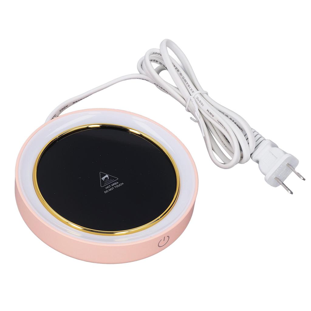Electric Cup Warmer Constant Temperature 2 Modes LED Light Desk Cup Warmer for Office Cafe Home  AC ‑