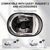 Hard Carrying Case For Meta Quest 3 VR Glasses Portable Storage Bag Travel Shell for Quest 3S VR Headset Controller Accessories