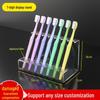 Acrylic Transparent Display Stand for Toothbrushes, Lipsticks, Eyebrow Pencils, and Pens