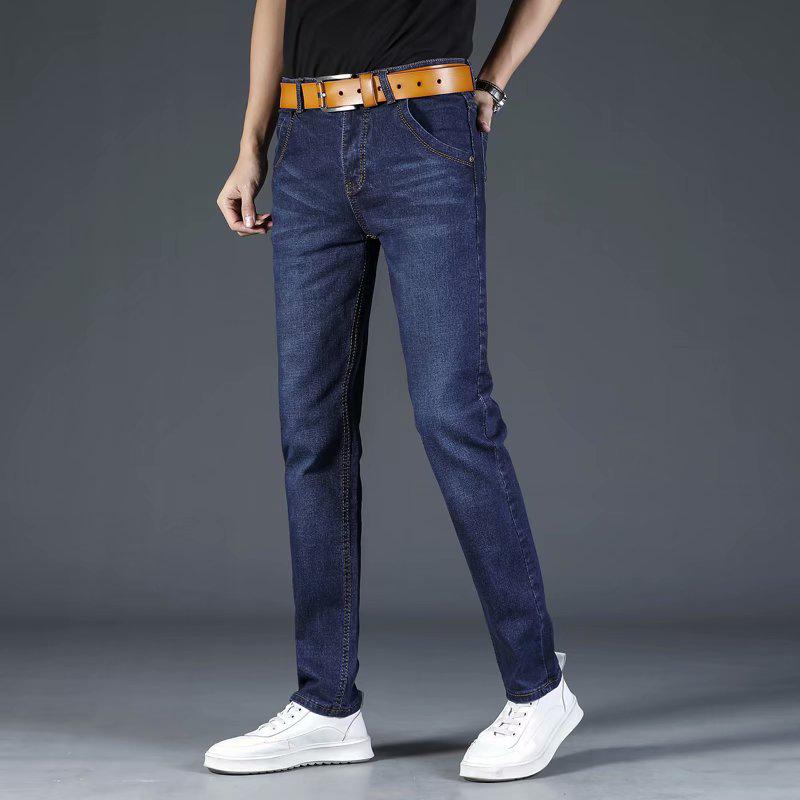 

Мужские узкие рваные джинсы — эластичные, повседневные, прямые, в модном корейском стиле для весны, лета и осени Size 31