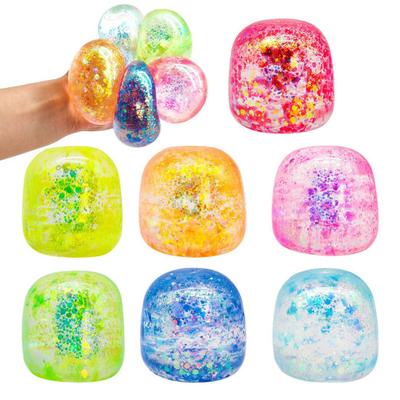 1/2/3 Pezzi Palla Antistress Che Cambia Colore Sollievo dall'Ansia Cambia Colore al Sole Palla Antistress Rimbalzo Lento Palla Fidget Portatile Giocattolo Sensoriale Cesto di Pasqua