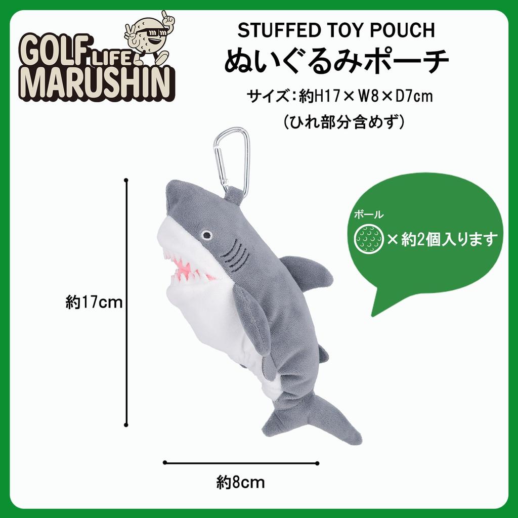 Marushin Golf Pouch, Jaws, Beginner, Character, 4825000100