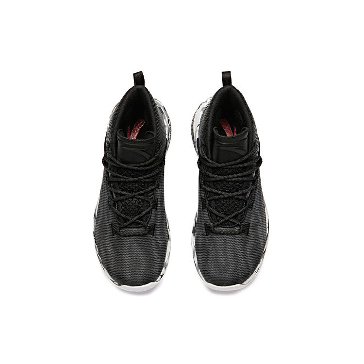 Anta UFO 2.0 Mid Basketball Shoes Men Sneakers Black White 11911603-6