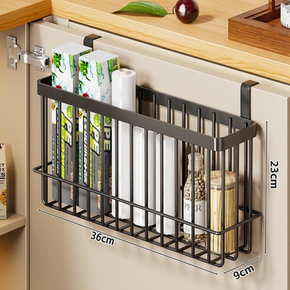 No Drill Hanging Storage Basket Hanging Organizer Wire Metal Rack for Home Organization