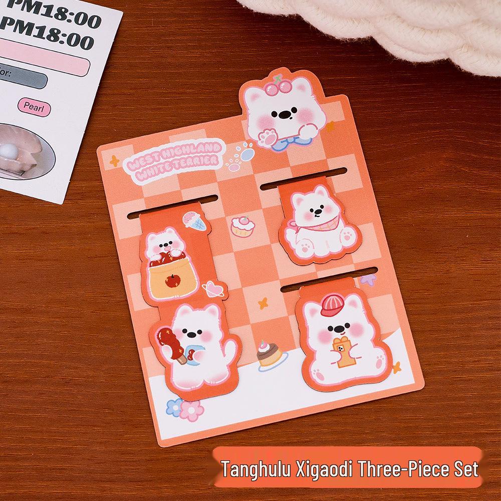 West Highland White Terrier Cartoon Bookmarks: Cute, High-Value Page Clips for Students