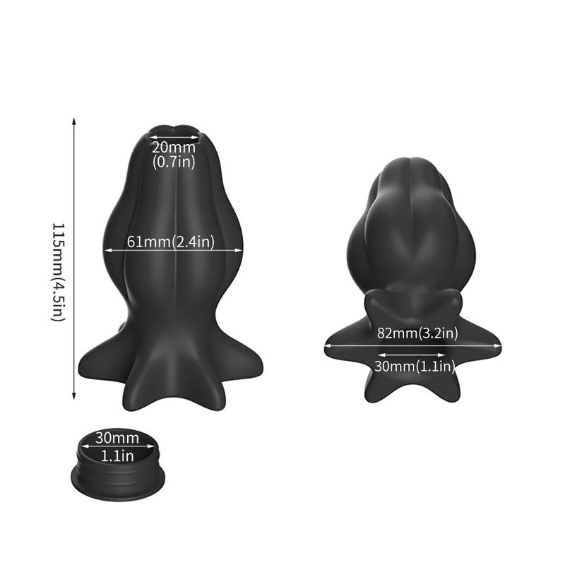 Hollow Anal Plug for Women Men Couples Anal Sex Enema Anal Dilator Hollow Silicone Butt Plug Anus Expansion Adult Sex Toys