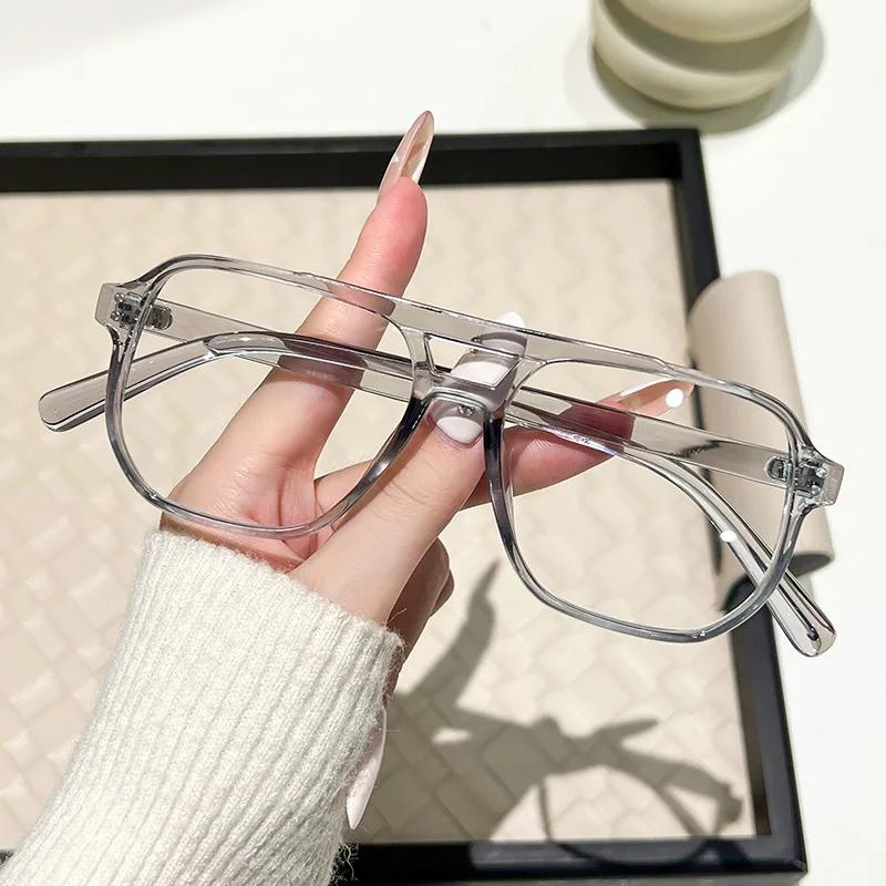 Fashion Cat Eye Men Women Photochromic Plastic Blue Light Blocking Spectacle Eyeglasses Frame Female Unisex Computer Eyewear