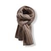 100% Cashmere Twisted Flower Thick Knitted Scarf For Women Multifunctional Solid Color Versatile Warm And Neck Protection Scarf