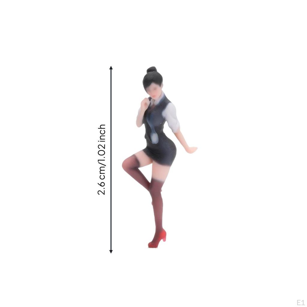 3D Printed Resin Miniature Figure | Poised Pose Stance, Finely Detailed, for Dioramas