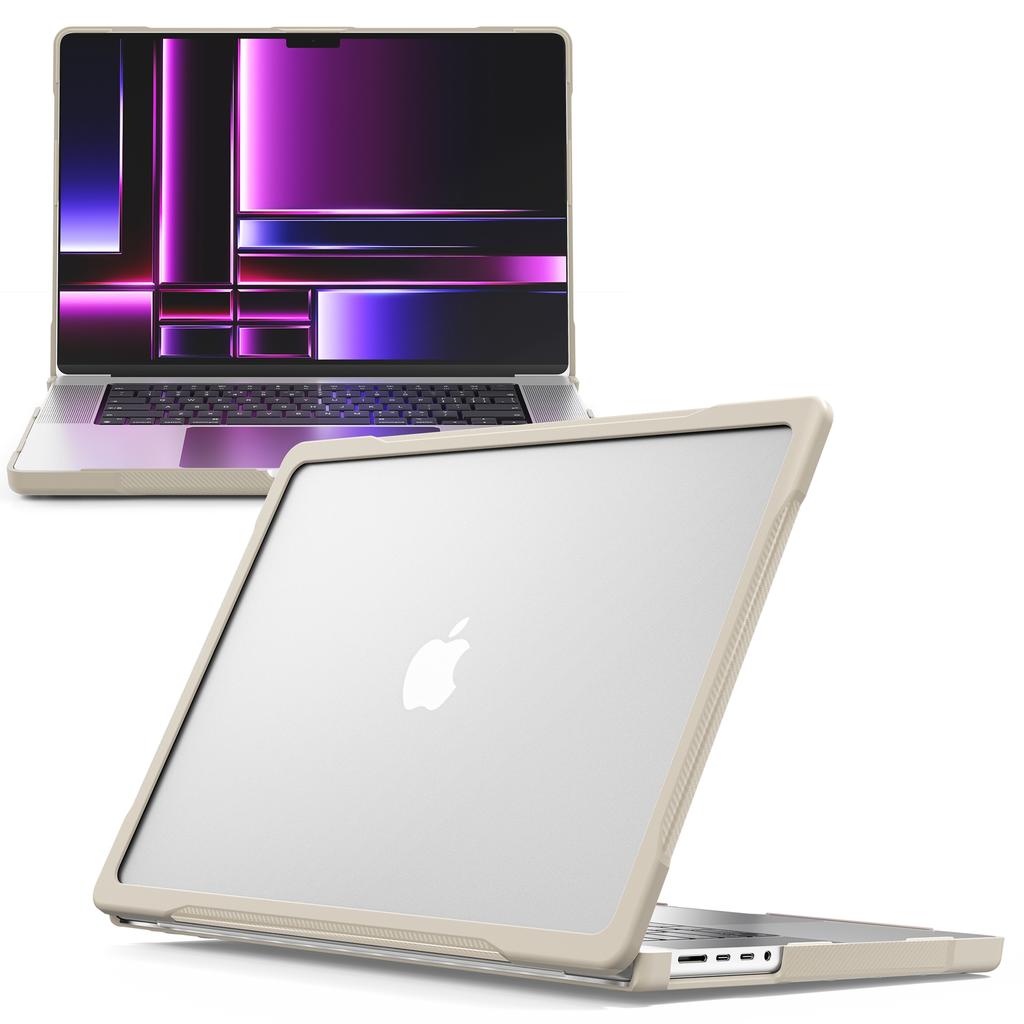 For MacBook Pro 16 tommer (2024) (2023) (2021) A2485 A2780/A2991 (M1/M2/M3) PC+TPU Bærbar PC-deksel Anti-fall Støtsikkert Etui