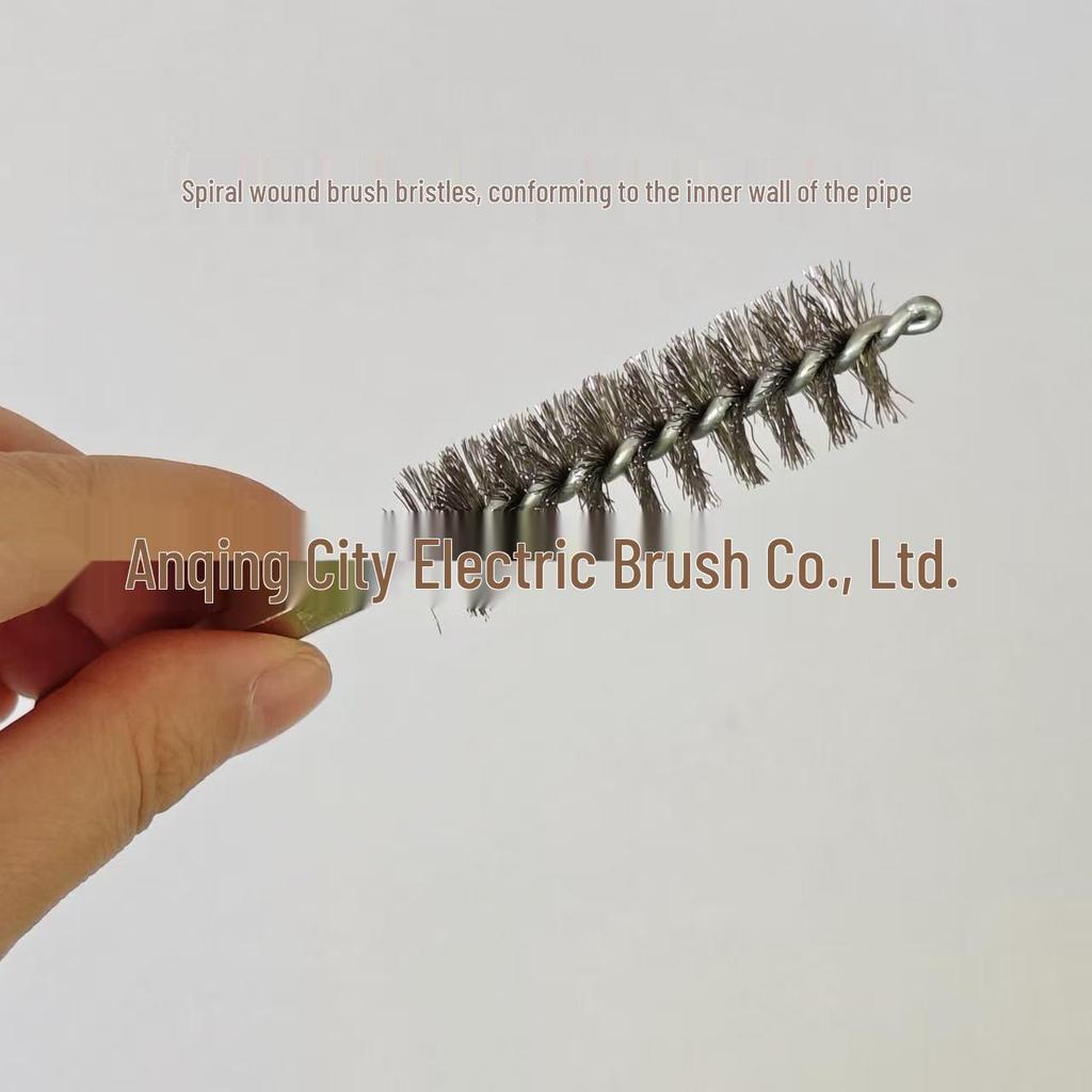 Hexagonal Pipe Cleaning Brush - 304 Stainless Steel & Copper Wire, Rust Removal for Drills, Inner Hole & Test Tube Cleaner.